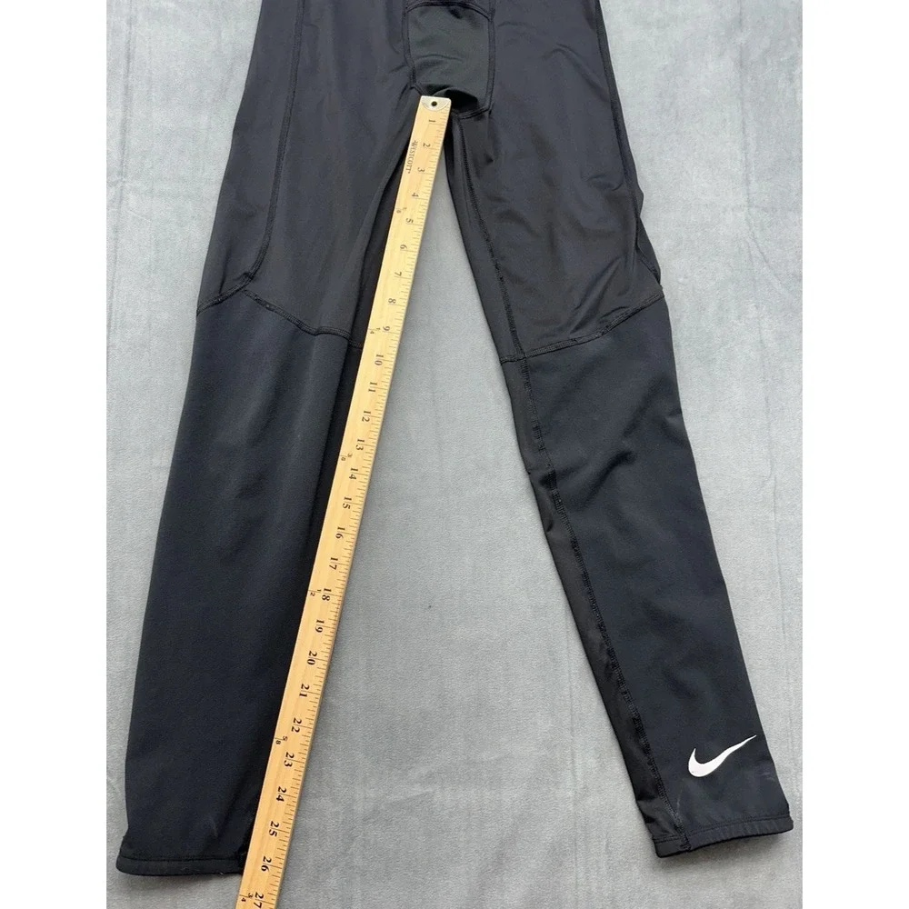 Nike Pro Combat Dri Fit Black Bottoms Boys XL Compression Workout BV3516 010